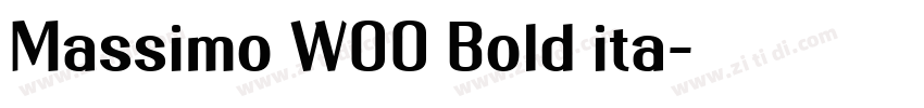 Massimo W00 Bold ita字体转换